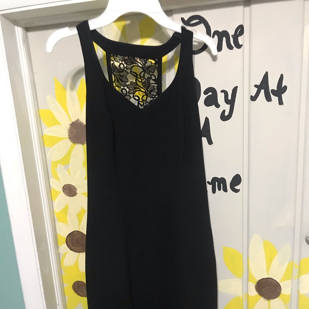 Long black prom dress